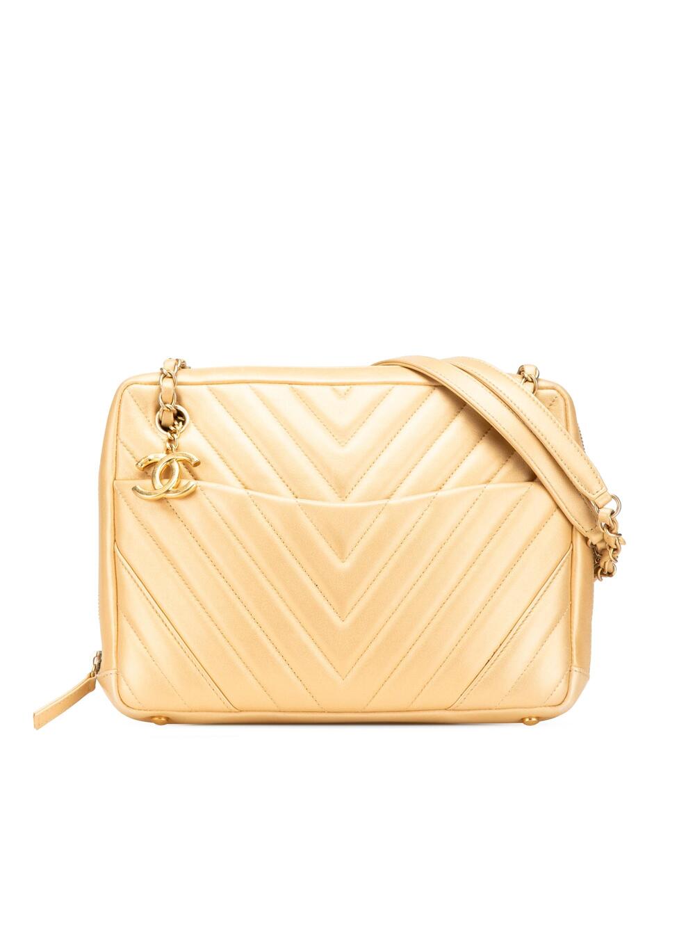 Chanel Camera Bag Chevron Lambskin #287182C18B